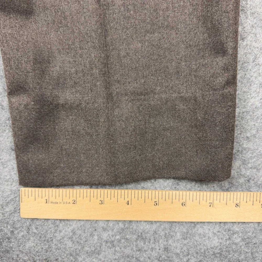 Brooks Brothers Trousers Mens W38 Brown Vitale Barberis Canonico Wool Cashmere